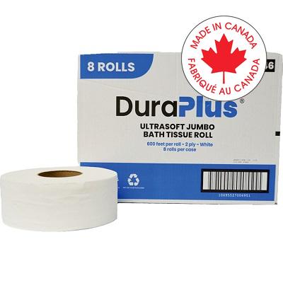 Toilet Paper-Duraplus Ultrasoft 2-Ply 600' Universal Core - 57760346