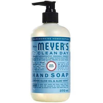 Hand Soap-Mrs Meyers, Liquid 370Ml, Rain Water - 59200-00261
