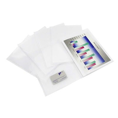 Portfolio-Twin Pocket, Poly Letter, Clear 5/Pack - 5TSE-310L-CR