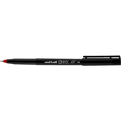 Pen-Roller, Uni Onyx, Fine Red 12/Bx - 60144
