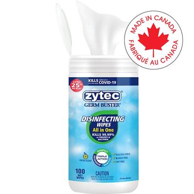 Disinfecting Wipes-Zytec Germ Buster, Fresh Citrus 100-Count - 60480-01861