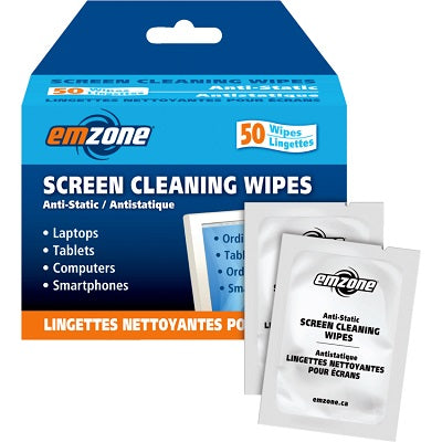 Screen Cleaner-Wipes Emzone 50/Box - 60480-47044