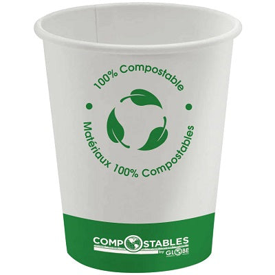 Cups-Compostable, Single Wall, Hot/Cold 8Oz. 50/Pack - 6052
