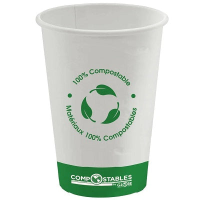 Cups-Compostable, Single Wall, Hot/Cold 12Oz. 50/Pack - 6054