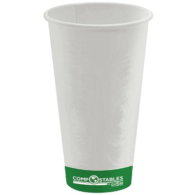 Cups-Compostable, Single Wall, Hot/Cold 20Oz. 50/Pack - 6056