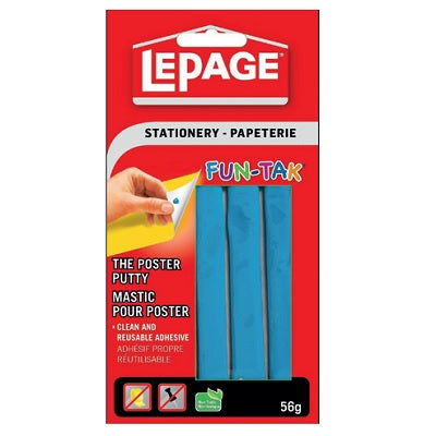 Adhesive Putty-Fun-Tak 56G Re-Usable, Blue - 61083-05401