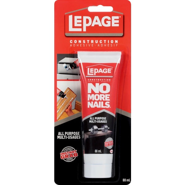 Adhesive-Construction, No More Nails All-Purpose 88Ml.Tube - 61083-63453