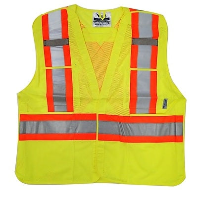 Vest-Safety, Viking, Open Road Bte, 2Xl/3Xl Lime Green - 6110G-2XL-3XL