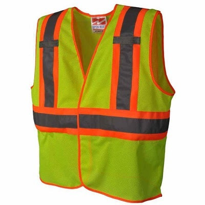 Vest-Safety, Viking, Open Road Bte, L/Xl Lime Green - 6110G-L-XL