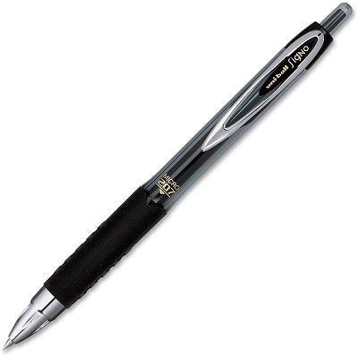 Pen-Retractable, Uni 207 Gel, 0.5Mm Black 12/Bx - 61255