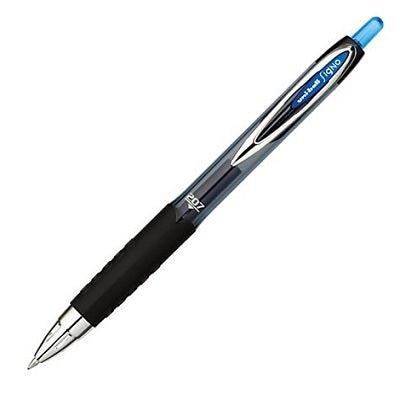 Pen-Retractable, Uni 207 Gel, 0.5Mm Blue 12/Bx - 61256