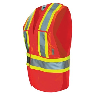 Vest-Safety, Viking, Tear Away, L/Xl Orange - 6135O-L-XL