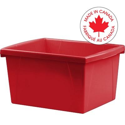 Bin-Storage, Classroom 15L, Stackable Red - 61452U06C