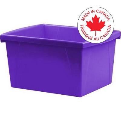 Bin-Storage, Classroom 21L, Stackable Purple - 61486U06C