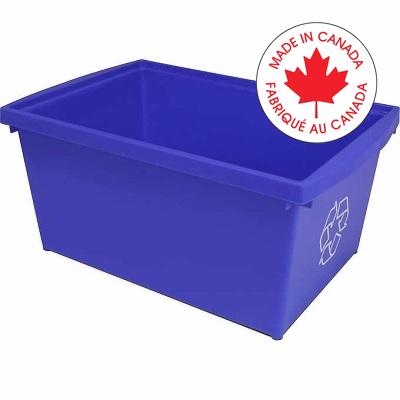 Recycling Bin-Deskside, Legal 5.5Gal/21L, Blue/Logo - 61517U06C