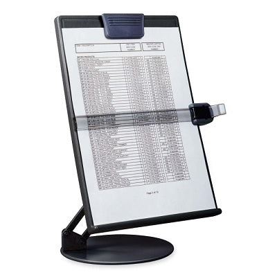 Copyholder-Desktop Weighted Base, Black Eh-17006-Blk - 61754-17009