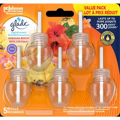 Air Freshener-Glade Plugins Refill, Hawaiian Breeze 5/Pk - 62300-00207