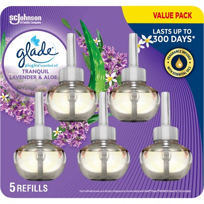 Air Freshener-Glade Plugins Refill, Lavender & Aloe 5/Pk - 62300-00610
