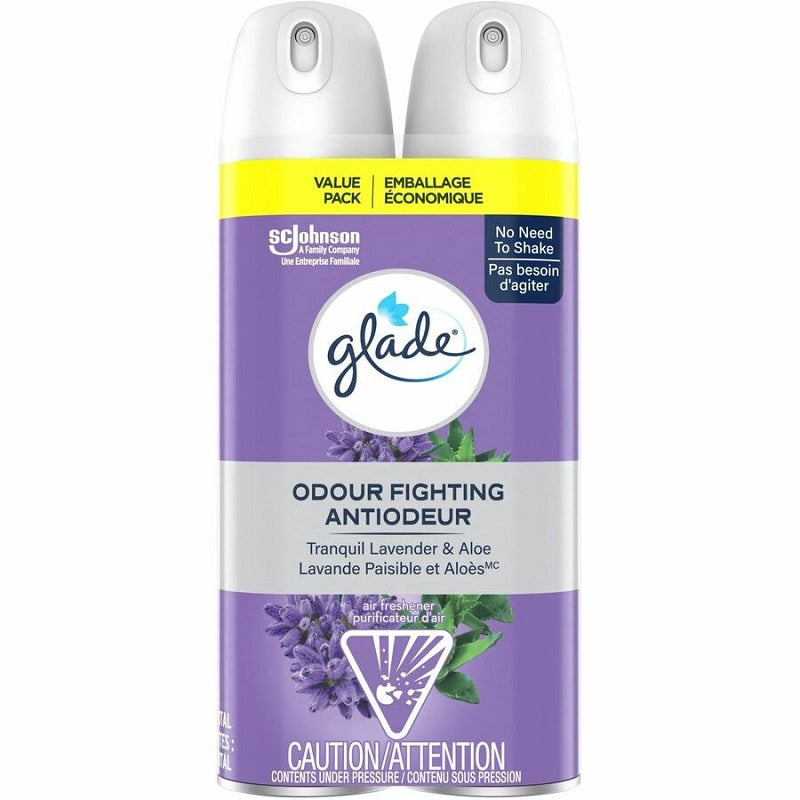 Air Freshener-Glade Aerosol, Lavender&Aloe 235G. 2/Pack - 62300-00937