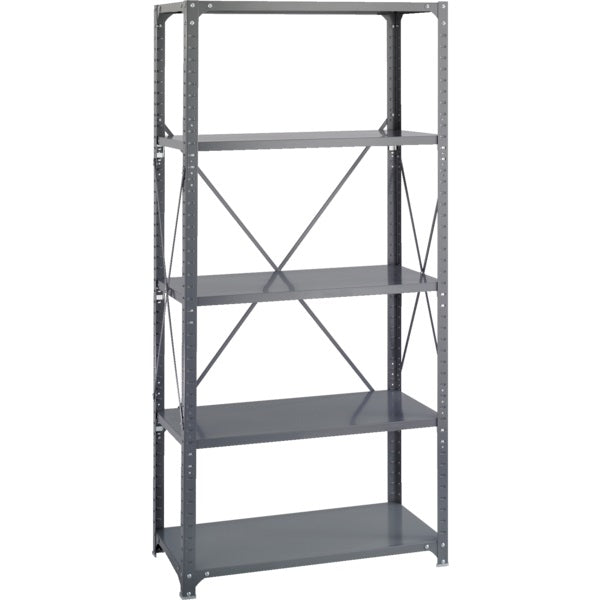 Shelving-Safco Commercial Steel Shelving 36X75 Grey - 6266