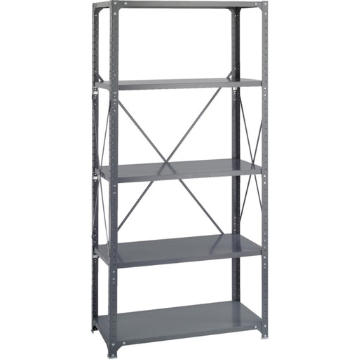 Shelving-Safco Commercial Steel Shelving 36X75 Grey - 6266