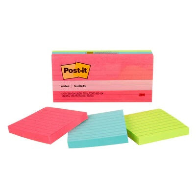 Notes-Post-It, Lined 3X3 Poptimistic - 630-6AN