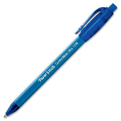 Pen-Retractable, Comfortmate Ballpoint, Medium Blue 12/Bx - 6310187