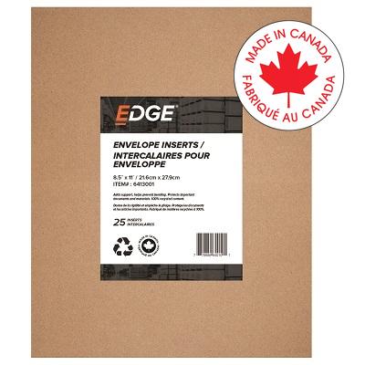 Envelope Inserts-Edge, 8.5X11 24Pt Brown 25/Pack -64010 - 6413001