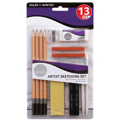 Sketching Set-Daler-Rowney Simply 13-Piece - 644200000