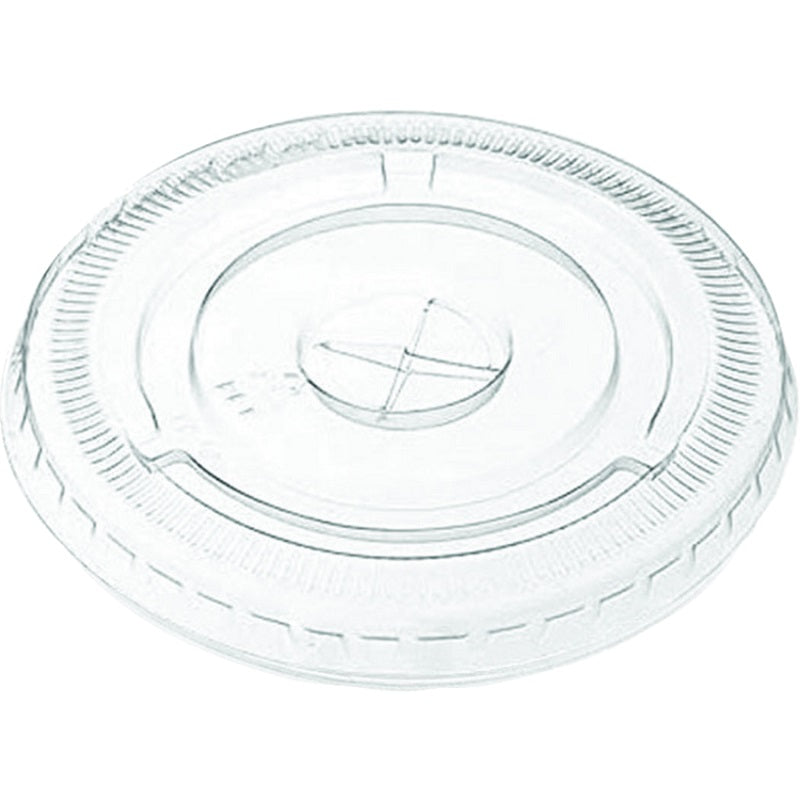 Cup Lids- Pet With Flat Hole, 12-20 Oz. Clear 50/Pack - 6521