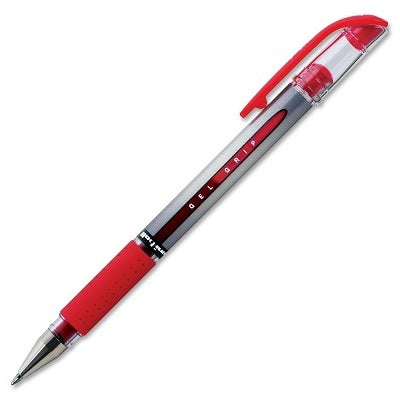 Pen-Stick, Uni Gel Grip, Medium Red - 65452