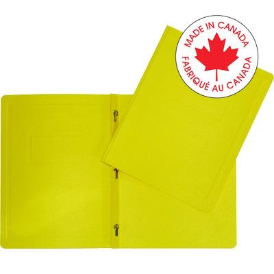 Report Cover-With 3 Prong Fasteners, Yellow - 65800-06204