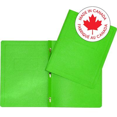Report Cover-With 3 Prong Fasteners Green - 65800-06224
