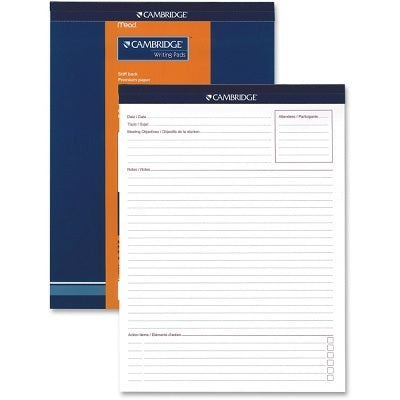 Writing Pad-Perfed, Letter Cambridge Meeting Notes 70 Sheets - 65800-06410