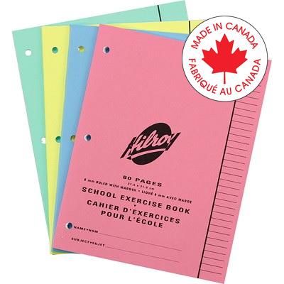 Exercise Book-Stitched 10-7/8X8-3/8 8Mm Ruled 80 Page 3-Hole - 65800-11185