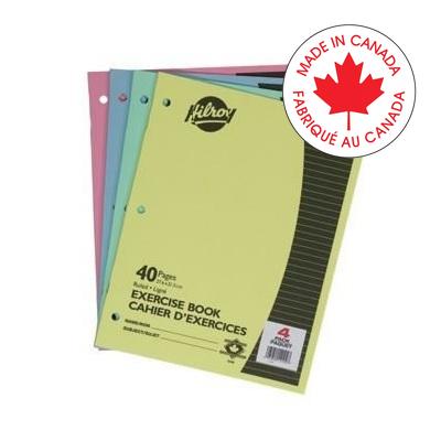 Exercise Book-Stitched 10-7/8X8-3/8 7Mm Ruled 40 Pg. 4/Pk - 65800-12102