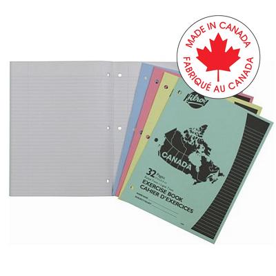 Exercise Book-Stitched 10-7/8X8-3/8 32 Page 3-Hole 4/Pack - 65800-12692