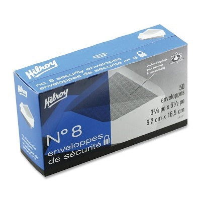 Envelope-#8 White, Security, 50/Box - 65800-36511