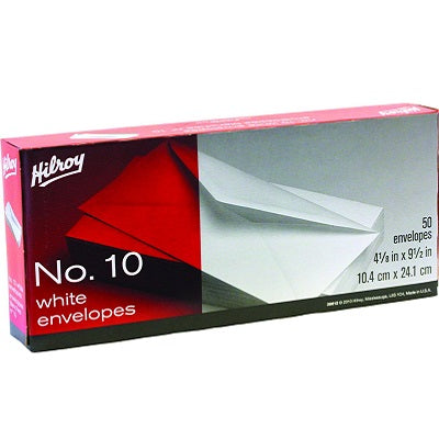 Envelope-#10 White Wove, Diagonal Seam, 50/Box - 65800-36612