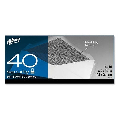 Envelope-#10 White, Security 40/Box - 65800-36613