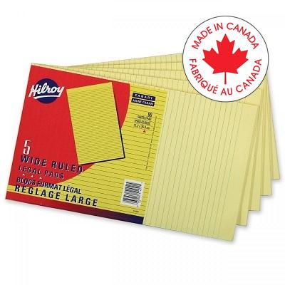 Figuring Pad-Legal Wide Ruled Canary 90 Sheets ---5/Pack - 65800-51451