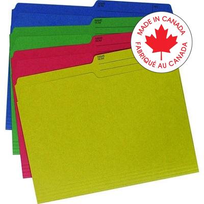 File Folder-Letter Enviro Plus, Assorted 40/Pack - 65800-55070