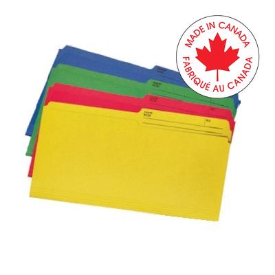 File Folder-Legal Enviro Plus, Assorted 40/Pack - 65800-65000