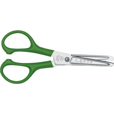 Scissors- Lefty 4-3/4" Blunt, Green - 65956-11102