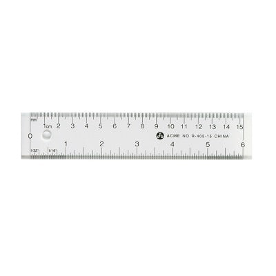 Ruler-6"/15Cm Acrylic, Clear - 65956-11244