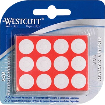 Reinforcements-Permanent White 300/Pk - 65956-11269