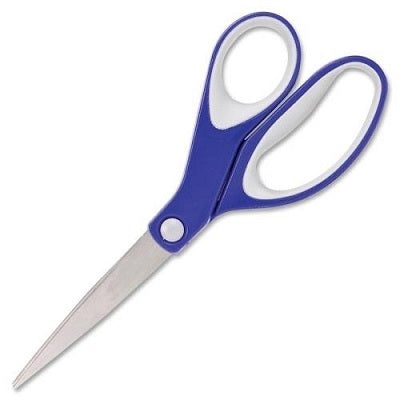 Scissors-Kleenearth 8" Straight Soft Handle, Blue - 65956-15554