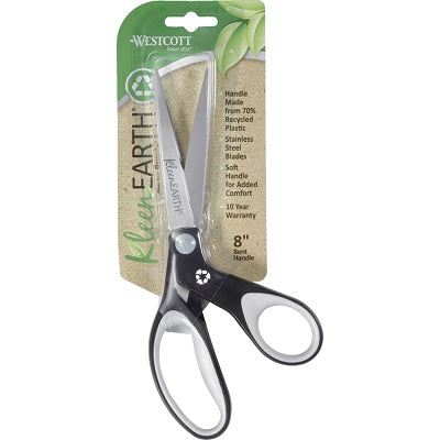 Scissors-Kleenearth 8" Bent Soft Handle, Black - 65956-15589