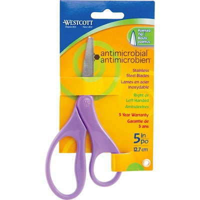 Scissors-Antimicrobial 5" Pointed, Purple - 65956-15756