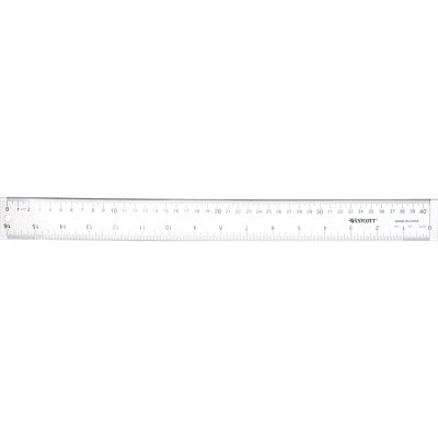 Ruler-16"/40Cm Acrylic, Clear - 65956-20021
